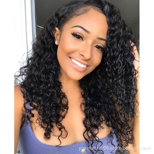 5x5 lace Closure deep wave  Wig  Wholesale Brazilian Virgin  Hair  Density 150% 5*5 human hair wigs